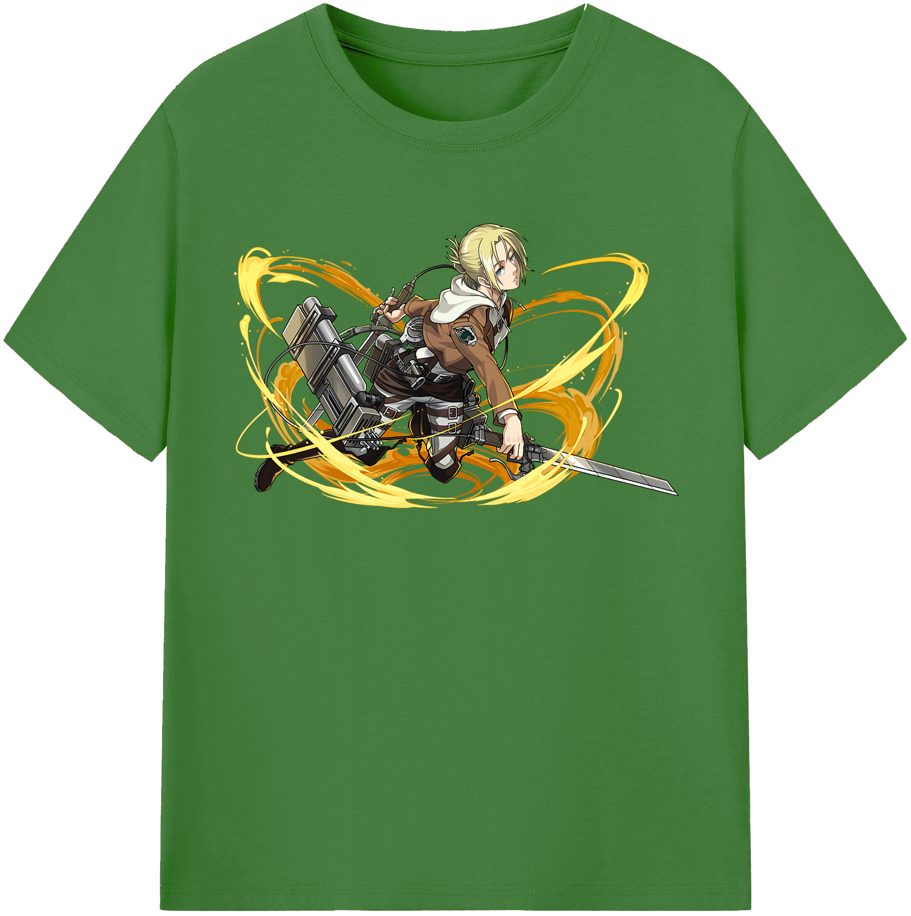 （画像用） 進撃の巨人 アニ・レオンハート Attack on Titan Annie Leonhart レディースカジュアルプリントTシャツ（綿100％）